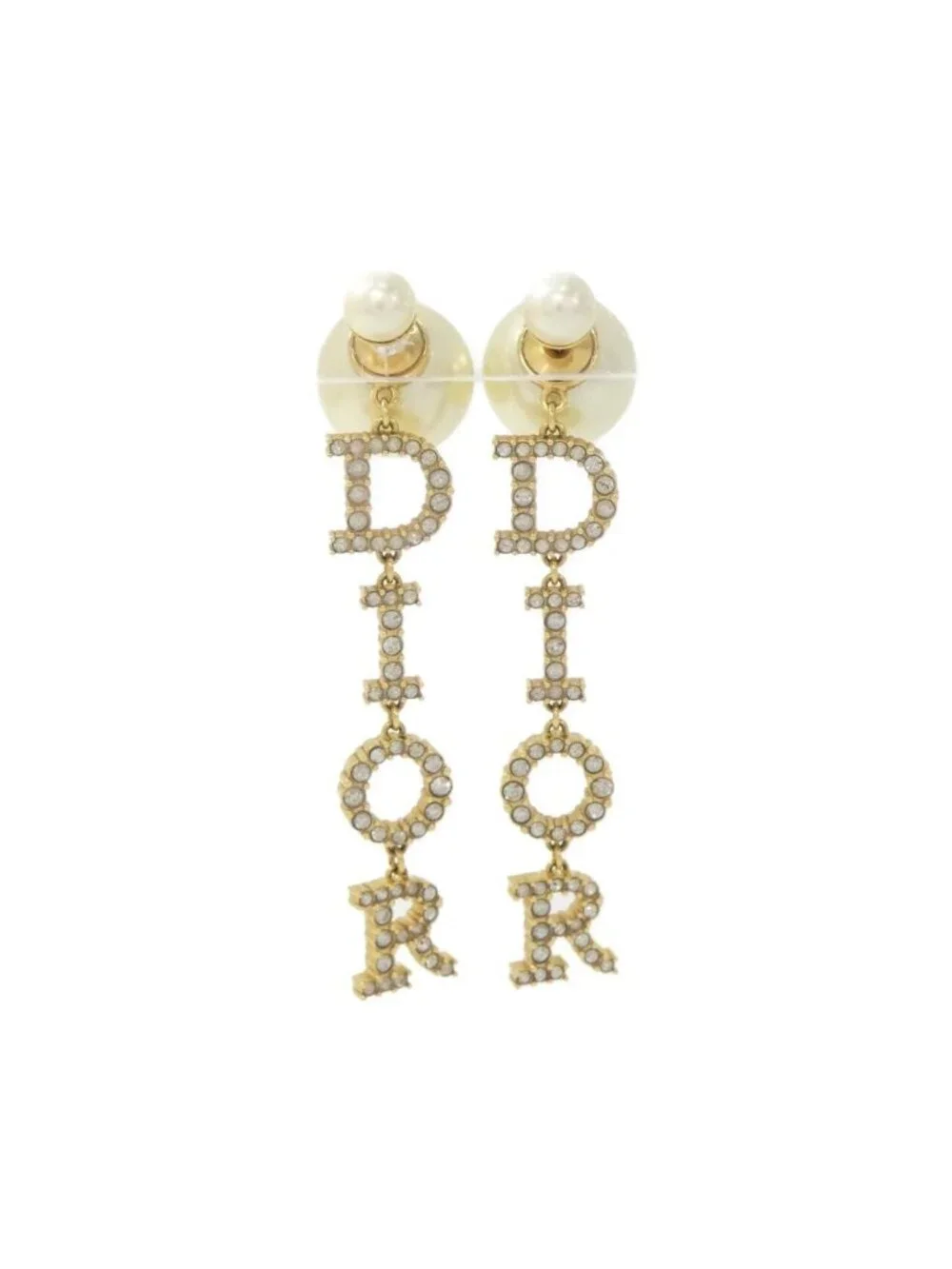 Dior Tribal Earrings Gold